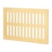 Hampstead Plain Slotted Vent - 229 x 152mm - 8170mm² Free Air Flow - Polished Brass