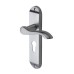 M Marcus by M Marcus Satin Chrome Scroll Euro Lock Door Handle - Aurora Range - 183 x 42mm