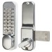 Codelocks CL100 Surface Deadbolt Push Button Code Lock - Satin Chrome