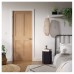 LPD London 4 Panel Unfinished Solid Internal Door - 1981 x 686 x 35mm - Oak