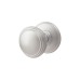 Carlisle Brass Delamain Plain Mortice Door Knob - 70mm Rose Diameter - Satin Chrome