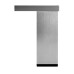 Square Cabinet Furniture Leg - 110 x 80mm - Aluminium Effect