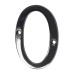 Exel 76mm Screw Fix Door Numeral - 0 - Black Nickel