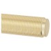 Exel Satin Brass Reeded Door Handles on Round Rose - Lily Range 