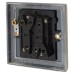 Knightsbridge 10AX 2 Gang 2 Way Toggle Light Switch - Antique Brass