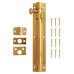 Decorative Straight Barrel Bolt - 200 x 38mm - Polished Brass Decorative Straight Barrel Bolt - 200 x 38mm - Polished Brass