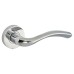 Jigtech Polished Chrome Door Handles on Round Rose - Solar Range 