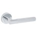 Serozzetta by Carlisle Brass Lagos Knurled Latch Door Handle on Rose Ultimate Kit - Polished Chrome
