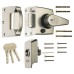 ERA BS3621:2007 Double Locking Nightlatch - 40mm Backset - Satin Nickel Case/Cylinder