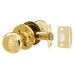 Exel Bala Hotel Mortice Door Knobset - Passage - 65mm Rose Diameter - Polished Brass