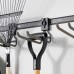 elfa Garage+ Storage Top Track System - Double Straight Hook for Storage Track - Matt Grey