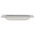 Exel Rectangular Flush Cabinet Pull Handle - 90 x 43mm - Satin Aluminium