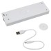 Integral LED SensorLux Cabinet Strip Light with Dual IR Hand Wave & Door Sensor - 180mm - 3000K