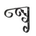Exel Ornamental Scroll Shelf Bracket - 115 x 110mm - Black