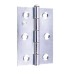 Loose Pin Steel Butt Door Hinge - 75 x 50mm - Bright Zinc Plated - Pair