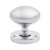 Exel Round Mortice Door Knob - 58mm Rose Diameter - Polished Chrome