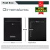 Burg Wachter Trent Mailbox - 260 x 340 x 88mm - Black