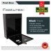 Burg Wachter Trent Mailbox - 260 x 340 x 88mm - Black
