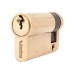 Exel 5 Pin 51mm Euro Single Cylinder - 40 + 11mm - Polished Brass - Keyed to Differ