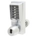dormakaba Unican 1000-2 1021 Heavy Duty Push Button Code Lock & Latch - Holdback Option - Sat Chrome