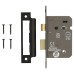 Bathroom Lock - 63mm Case - 44mm Backset - Matt Black