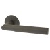 Jigtech Graphite Grey Knurled Door Handles on Round Slim Rose - Schema Modell Range 