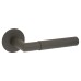Jigtech Graphite Grey Knurled Door Handles on Round Slim Rose - Schema Modell Range 