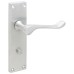 Exel Satin Chrome Victorian Scroll Bathroom Door Handle - 155 x 42mm