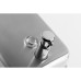 Metlex Kepler Wall Mounted Narrow Soap Dispenser - 124 x 120 x 124mm - Brushed Stainless Steel 