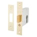 Exel Contract Euro Profile Deadlock - 76mm Case - 57mm Backset - Polished Brass