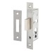 Nemef 9600 Narrow Style Euro Deadlock - 40mm Case - 25mm Backset - Satin Stainless Steel