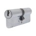 ERA 1 Star 6 Pin Kitemarked 90mm Euro Double Cylinder - 45 + 45mm - Satin Chrome - Keyed to Differ