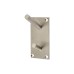 Jedo Square Vertical Hat & Coat Hook Plate - 94 x 46mm - 2 Hooks - Satin Stainless Steel
