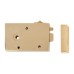 Hampstead Bathroom/Bedroom Rim Latch - 128 x 79mm - Left Hand - Brass