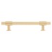 Hampstead Falmouth 12mm Knurled T-Bar Cabinet Pull Handle - 128mm Centres - Satin Brass