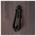 Olde Forge Fleur de Lys Door Knocker - 190 x 65mm - Antique Black Iron