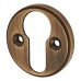 Exel Escutcheon - 40mm Diameter - Euro - Antique Brass