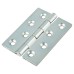 Double Pressed Steel Butt Door Hinge - 100 x 73mm - Zinc Plated - Pair