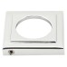 From The Anvil Polished Chrome Door Handles on Square Rose - Newbury Range 