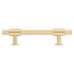 Hampstead Falmouth 12mm Knurled T-Bar Cabinet Pull Handle - 96mm Centres - Satin Brass