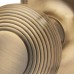 Hampstead Miller Reeded Mortice Door Knob on Backplate - Bathroom - 205 x 52mm - Antique Brass