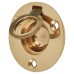 Exel Round Flush Ring Cabinet Pull Handle - 45mm Diameter - Polished Brass