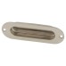 Exel Oval Flush Cabinet Pull Handle - 120 x 40mm - Polished Stainless Steel