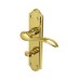 Carlisle Brass Polished Brass Scroll Bathroom Door Handle - Madrid Range - 180 x 45mm