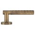Exel Antique Brass Diamond Door Handles on Round Rose - Luna Range 