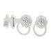 Ring Gate Latch - 152mm Throw - White