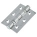 Exel Latch Pack - 76mm Case - 57mm Backset - 2 x Fire Rated Ball Bearing Hinges - Polished Chrome