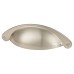 Exel Chest Drawer Cabinet Cup Handle - 64mm Centres - Satin Nickel