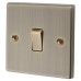 Knightsbridge 20A 1 Gang Double Pole Appliance Switch - Antique Brass