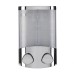 Croydex Euro Wall Mounted Duo Soap Dispenser - 130 x 80 x 200mm - Chrome